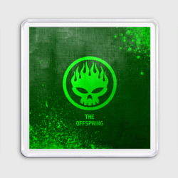 Магнит 55*55 The Offspring - green gradient