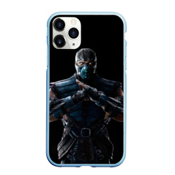 Чехол для iPhone 11 Pro Max матовый Mortal kombat - Sub Zero
