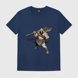 Мужская футболка хлопок Кратос - God Of War