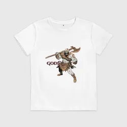 Детская футболка хлопок Кратос - God Of War