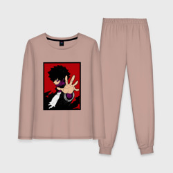 Женская пижама с лонгсливом хлопок Моя геройская академия Dabi