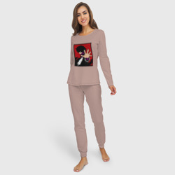 Женская пижама с лонгсливом хлопок Моя геройская академия Dabi - фото 2