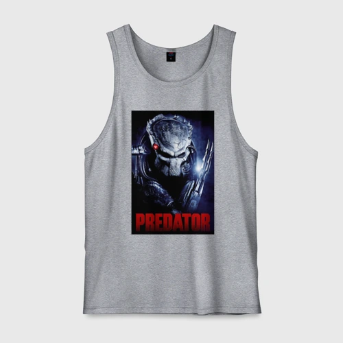 Мужская майка хлопок Predator in the helmet
