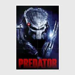 Магнитный плакат 2Х3 Predator in the helmet