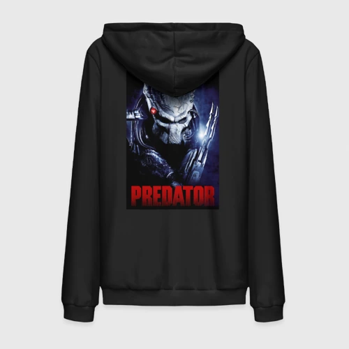 Мужская толстовка на молнии хлопок Predator in the helmet