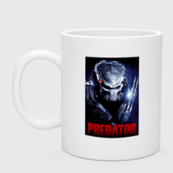Кружка керамическая Predator in the helmet