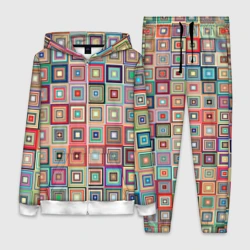 Женский костюм 3D Квадратная мозаика