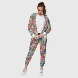 Женский костюм 3D Квадратная мозаика - фото 2