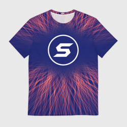 Мужская футболка 3D Skillet red energy