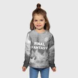 Детский лонгслив 3D Final Fantasy - grey gradient посередине - фото 2
