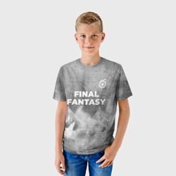 Детская футболка 3D Final Fantasy - grey gradient посередине - фото 2