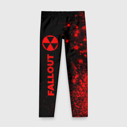 Детские леггинсы 3D Fallout - red gradient по-вертикали