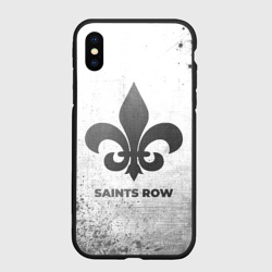 Чехол для iPhone XS Max матовый Saints Row - white gradient