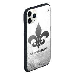 Чехол для iPhone 11 Pro Max матовый Saints Row - white gradient - фото 2