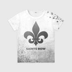 Детская футболка 3D Saints Row - white gradient
