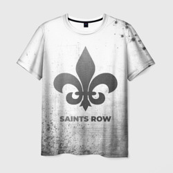 Мужская футболка 3D Saints Row - white gradient