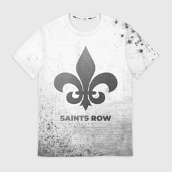 Мужская футболка 3D Saints Row - white gradient