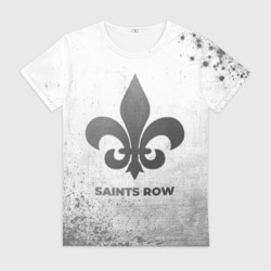 Женская футболка 3D Saints Row - white gradient