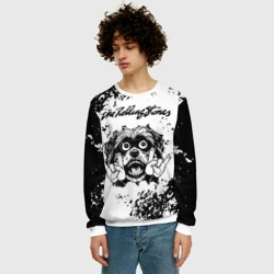Мужской свитшот 3D Rolling Stones - рок пес - фото 2