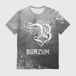 Мужская футболка 3D Burzum - grey gradient