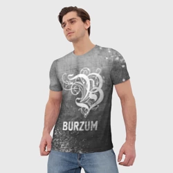 Мужская футболка 3D Burzum - grey gradient - фото 2