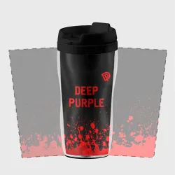 Термокружка-непроливайка Deep Purple - red gradient посередине - фото 2