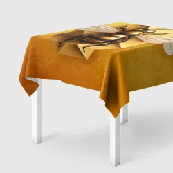 Скатерть 3D Пчела на золоте