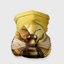 Бандана-труба 3D Пчела на золоте
