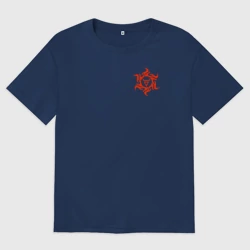 Женская футболка хлопок Oversize Символика Велеса 