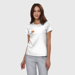 Женская пижама с белой футболкой хлопок Джерри ангел мышка для пар - фото 2