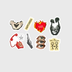 Набор наклеек Эстетика влюбленных