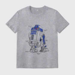 Мужская футболка хлопок R2-D2 