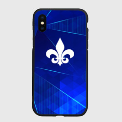 Чехол для iPhone XS Max матовый Saints Row blue poly