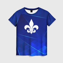 Женская футболка 3D Saints Row blue poly