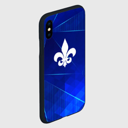Чехол для iPhone XS Max матовый Saints Row blue poly - фото 2