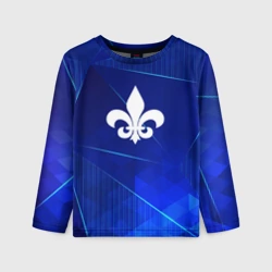 Детский лонгслив 3D Saints Row blue poly