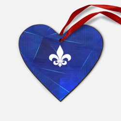 Деревянная игрушка Сердце Saints Row blue poly