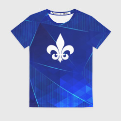 Женская футболка 3D Saints Row blue poly