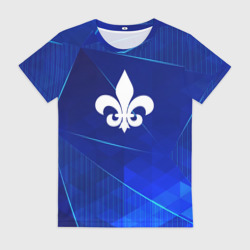 Женская футболка 3D Saints Row blue poly