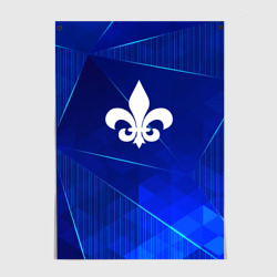 Постер Saints Row blue poly
