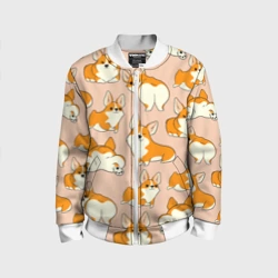 Детский бомбер 3D Паттерн из корги