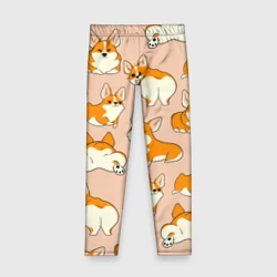 Детские леггинсы 3D Паттерн из корги