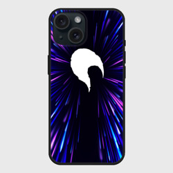 Чехол силиконовый для Apple iPhone 15 матовый Date A Live neon energy