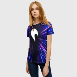 Женская футболка 3D Date A Live neon energy - фото 2