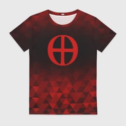 Женская футболка 3D Blue Exorcist red poly