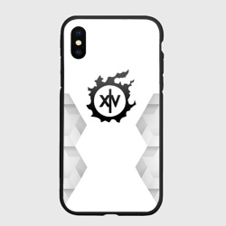 Чехол для iPhone XS Max матовый Final Fantasy white poly