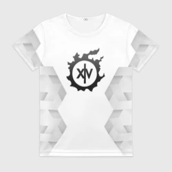 Женская футболка 3D Final Fantasy white poly