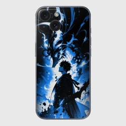 Чехол для iPhone 15 силиконовый с защитой камеры Поднятие уровня в одиночку - восстань