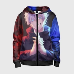 Детская толстовка 3D на молнии Аниме - магическая битва