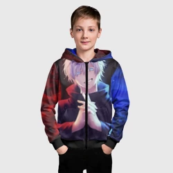 Детская толстовка 3D на молнии Аниме - магическая битва - фото 2